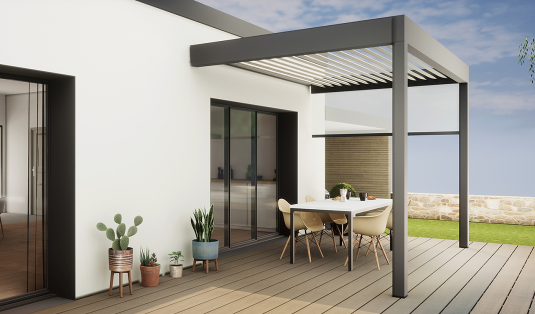 pergola bioclimatique aluminium